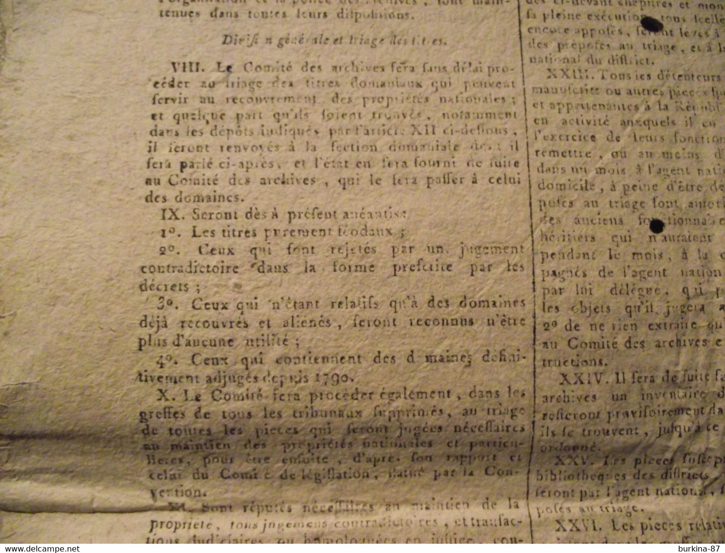 Gazette Nationale ou Le Moniteur Universel, 27 JUIN 1794, convention nationale, journal officiel, 9 messidor an 2