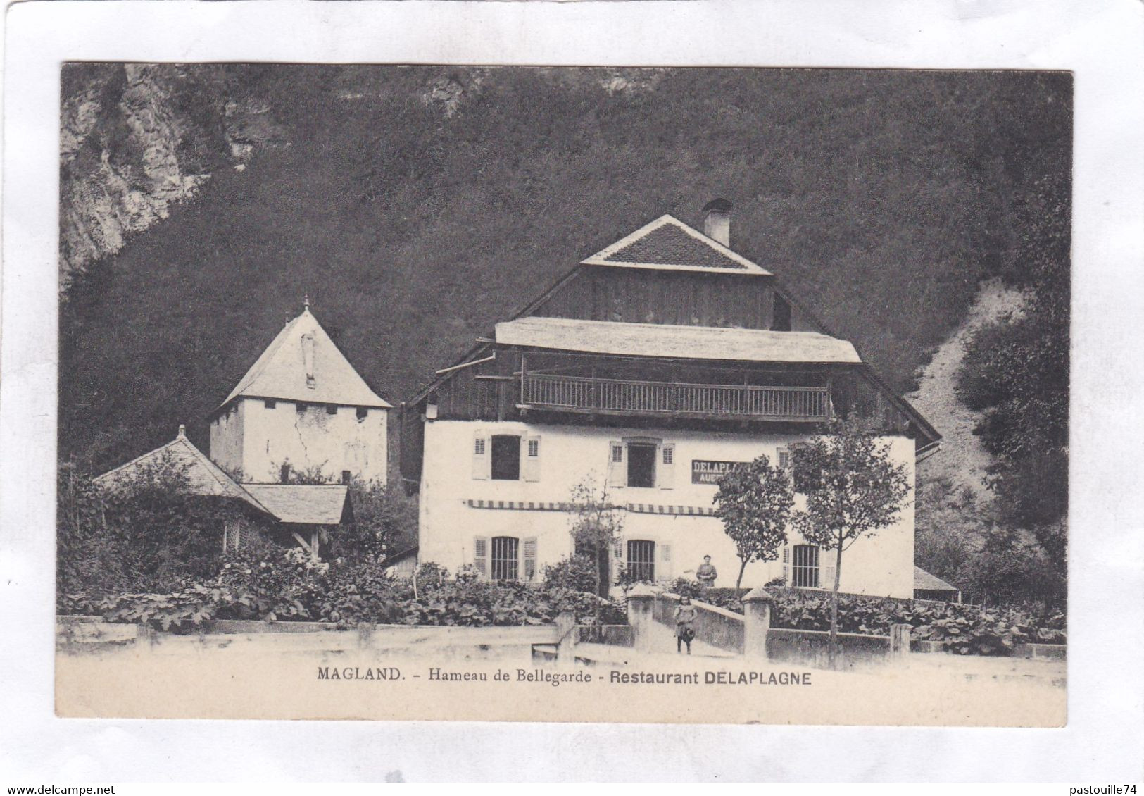 CPA :  14 X 9  - MAGLAND  -  Hameau  De  Belgarde  -  Restaurant  DELAPLAGNE - Magland