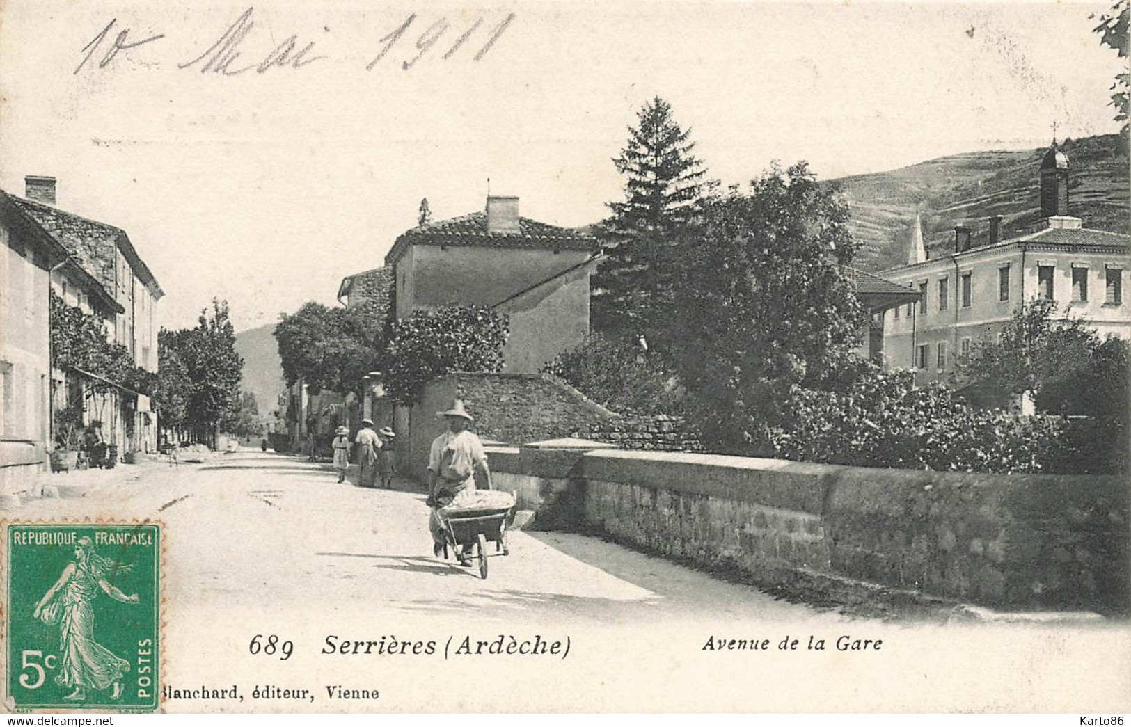 Serrières * Avenue De La Gare * Villageois - Serrières