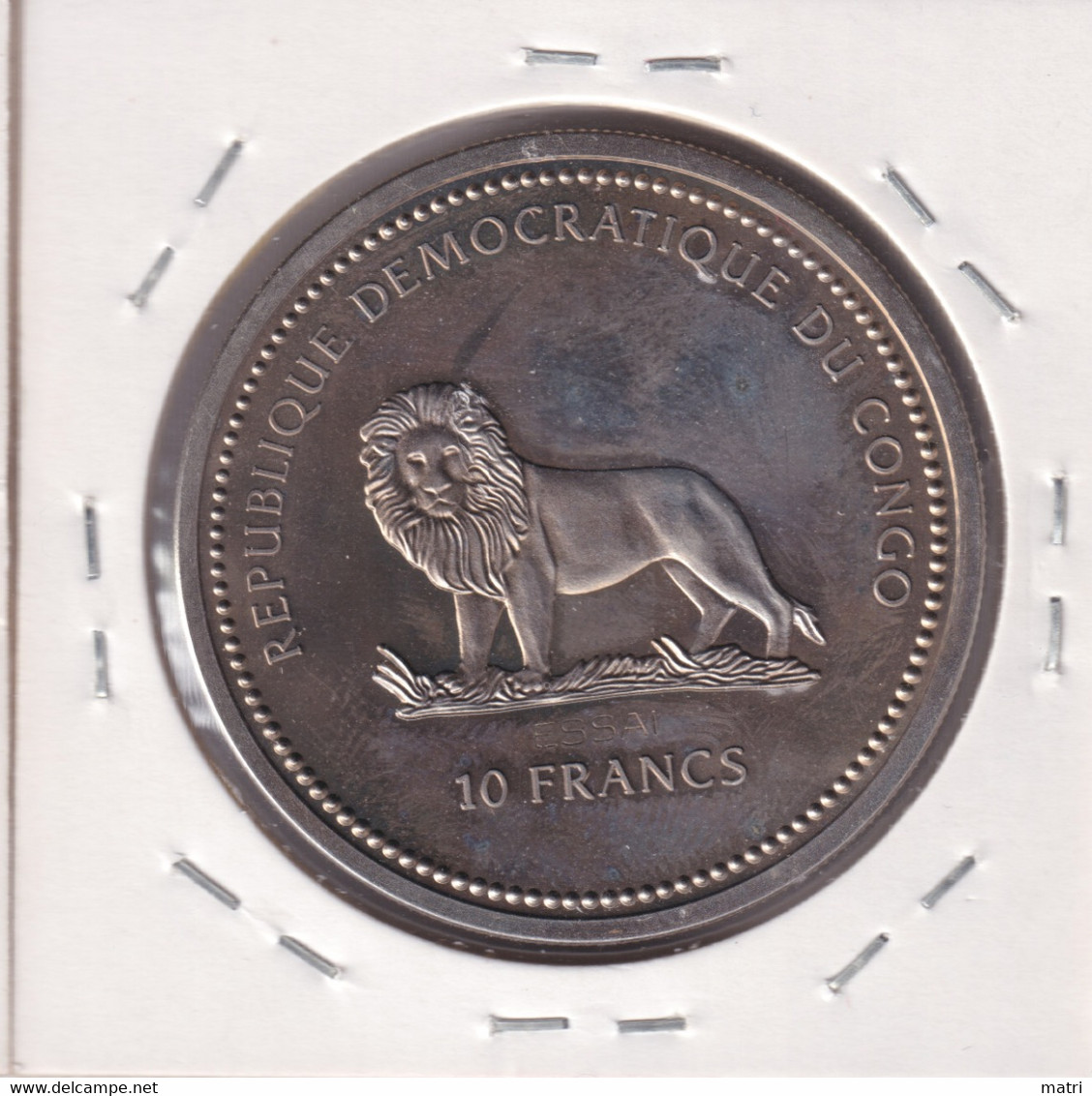 Congo Democratic Republic 10 Francs 2000 Essai/Proba? - Congo (République Démocratique 1998)