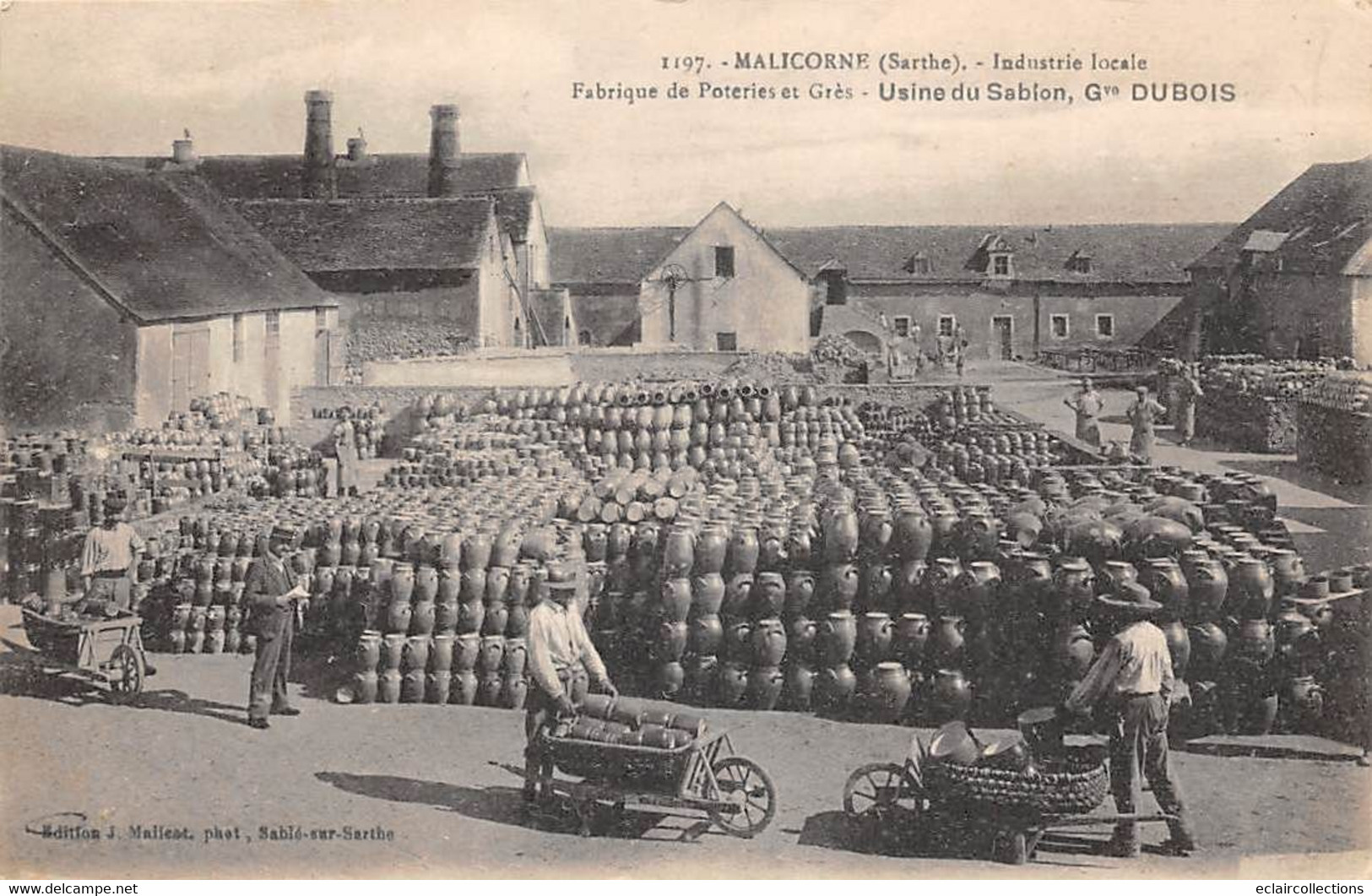 Malicorne Sur Sarthe            72          Poterie  Usine Du Sablon . Extérieur Stockage  (voir Scan) - Malicorne Sur Sarthe