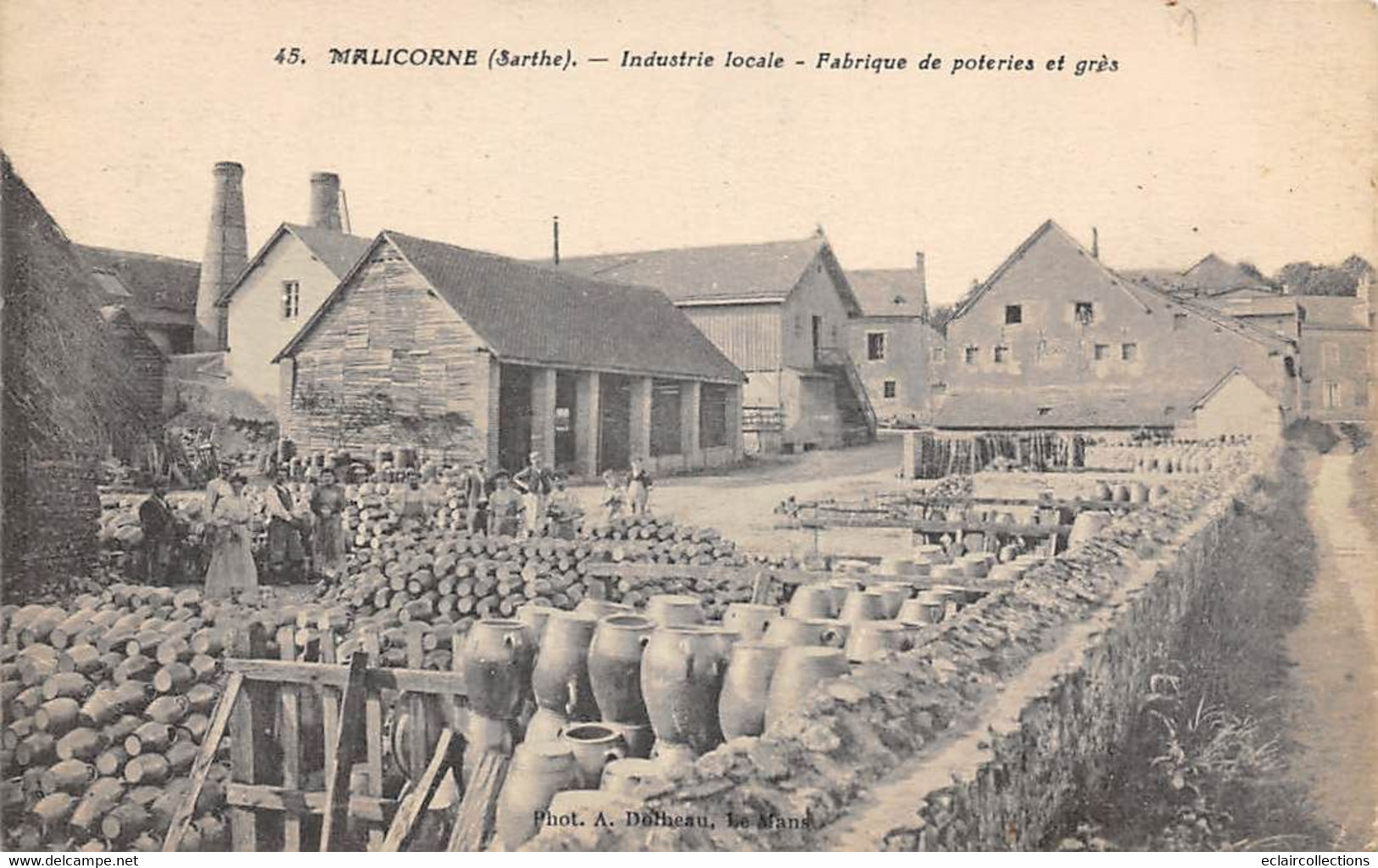 Malicorne Sur Sarthe            72          Poterie  Et Grès  .Extérieur Stockage      N° 48  (voir Scan) - Malícorne Sur Sarthe