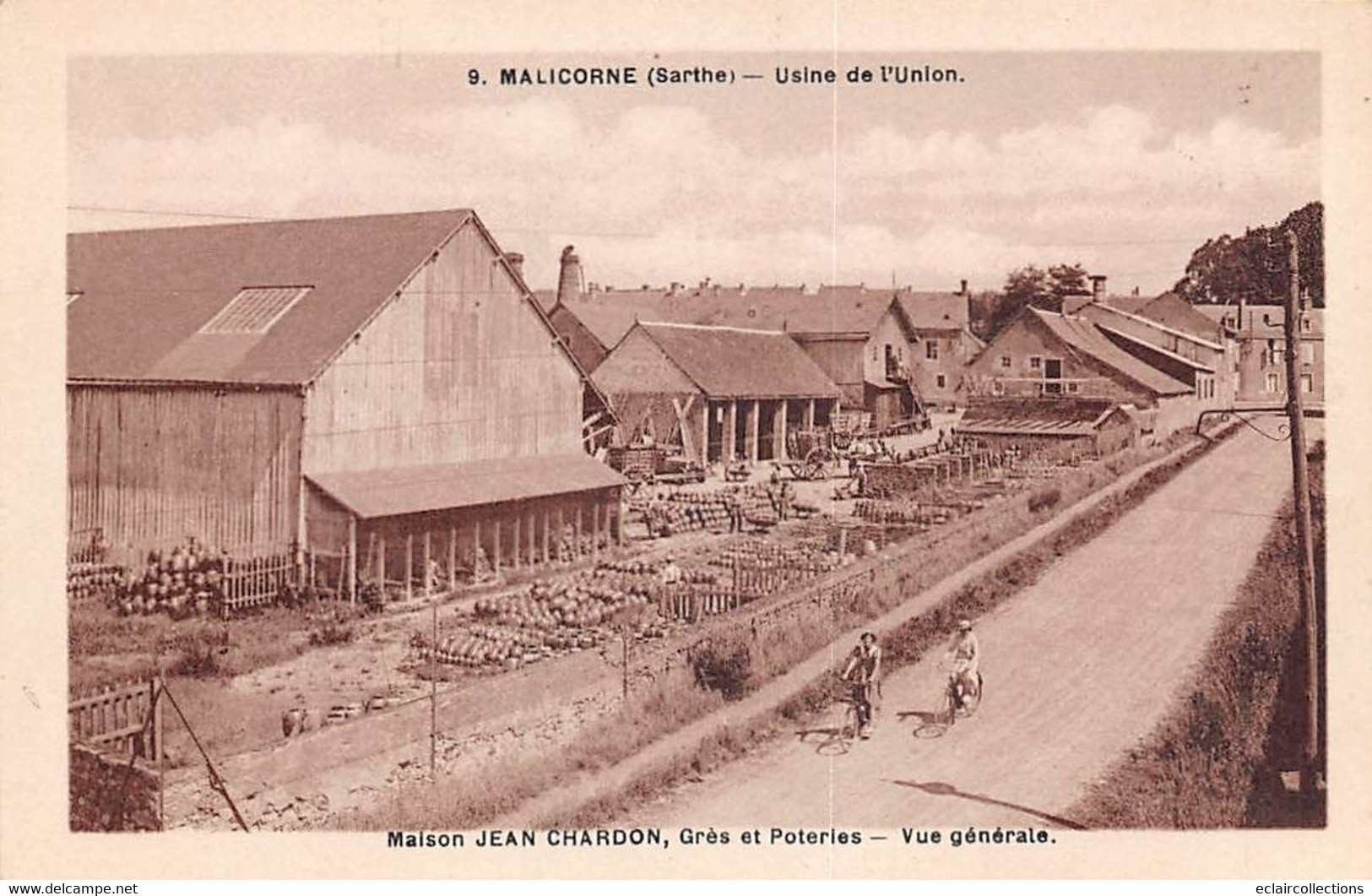 Malicorne Sur Sarthe            72          Poterie  Et Grès  Usine De L'Union  Vue Générale       N° 9   (voir Scan) - Malicorne Sur Sarthe