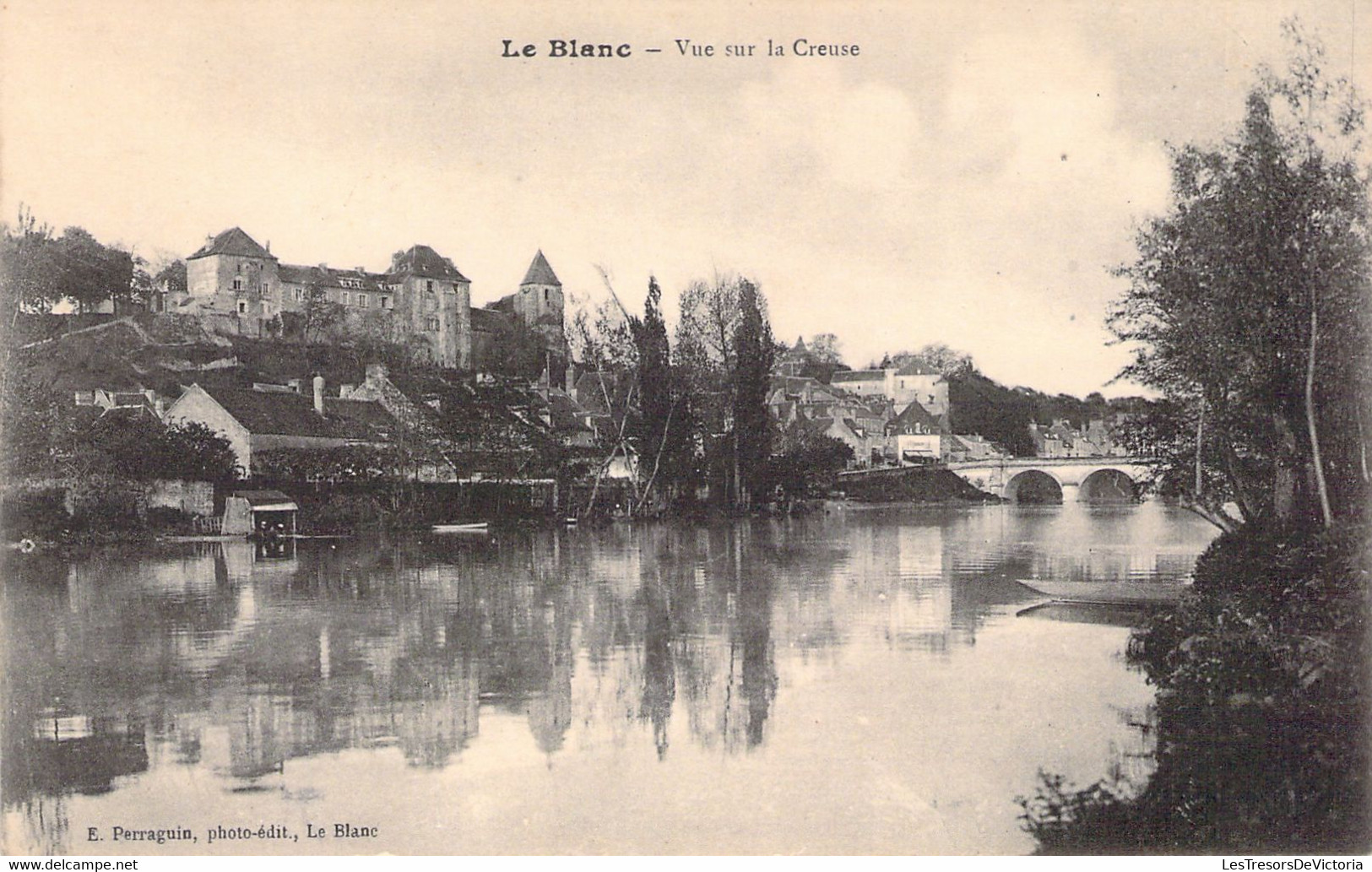 CPA FRANCE - 36 - LE BLANC - Vue Sur La Creuse - Perraguin - Le Blanc