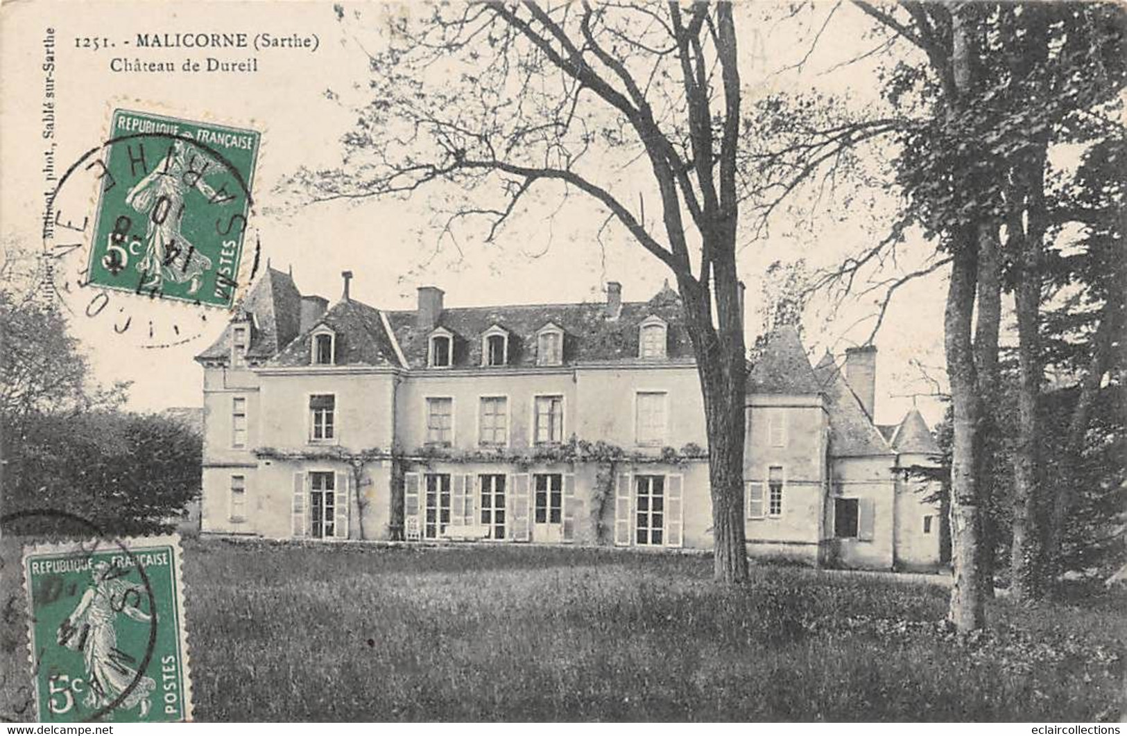 Malicorne Sur Sarthe      72        Château De Dureil      (voir Scan) - Malicorne Sur Sarthe