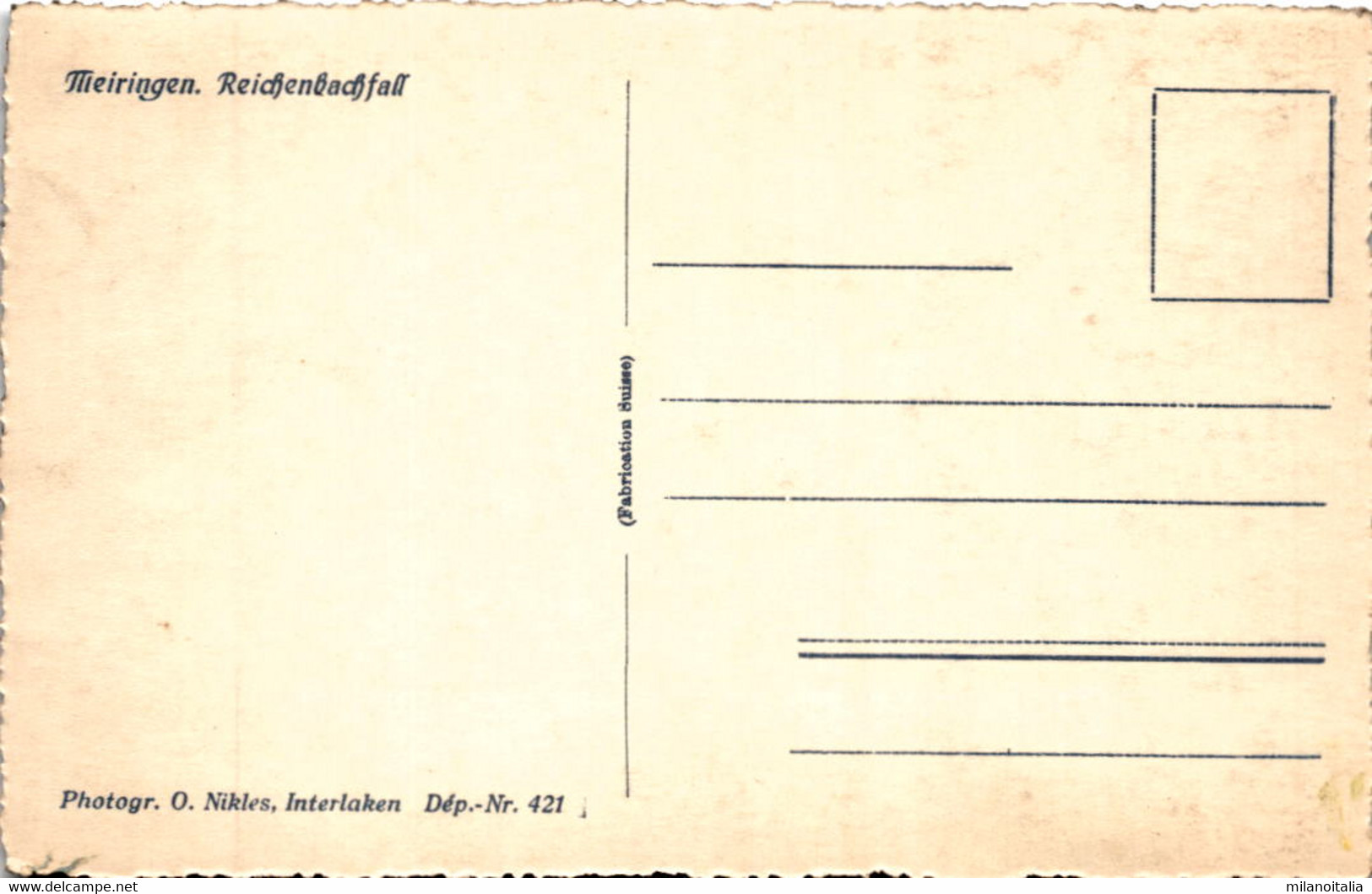 Meiringen, Reichenbachfall (421) - Reichenbach Im Kandertal