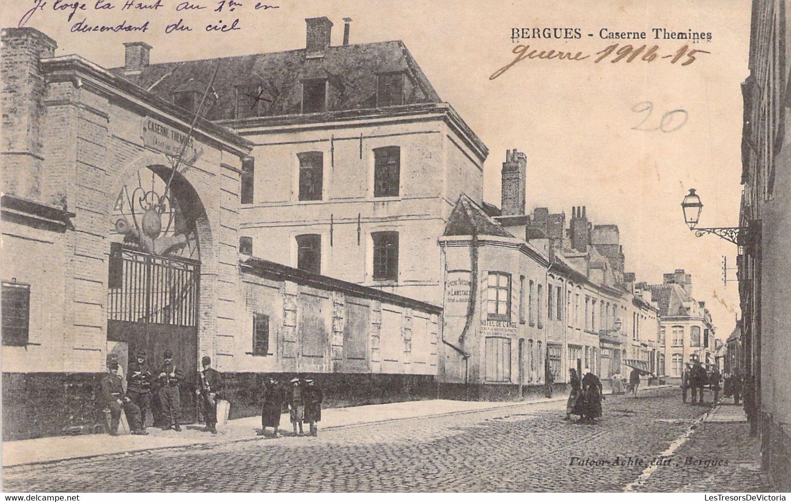 CPA FRANCE - 59 - BERGUES - Caserne Themines - MILITARIAT - Bergues