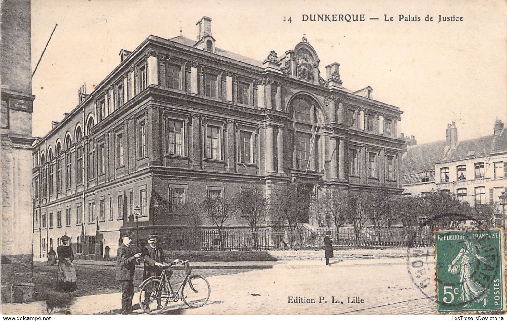 CPA FRANCE - 59 - DUNKERQUE - Le Palais De Justice - Edition PL LILLE - Dunkerque