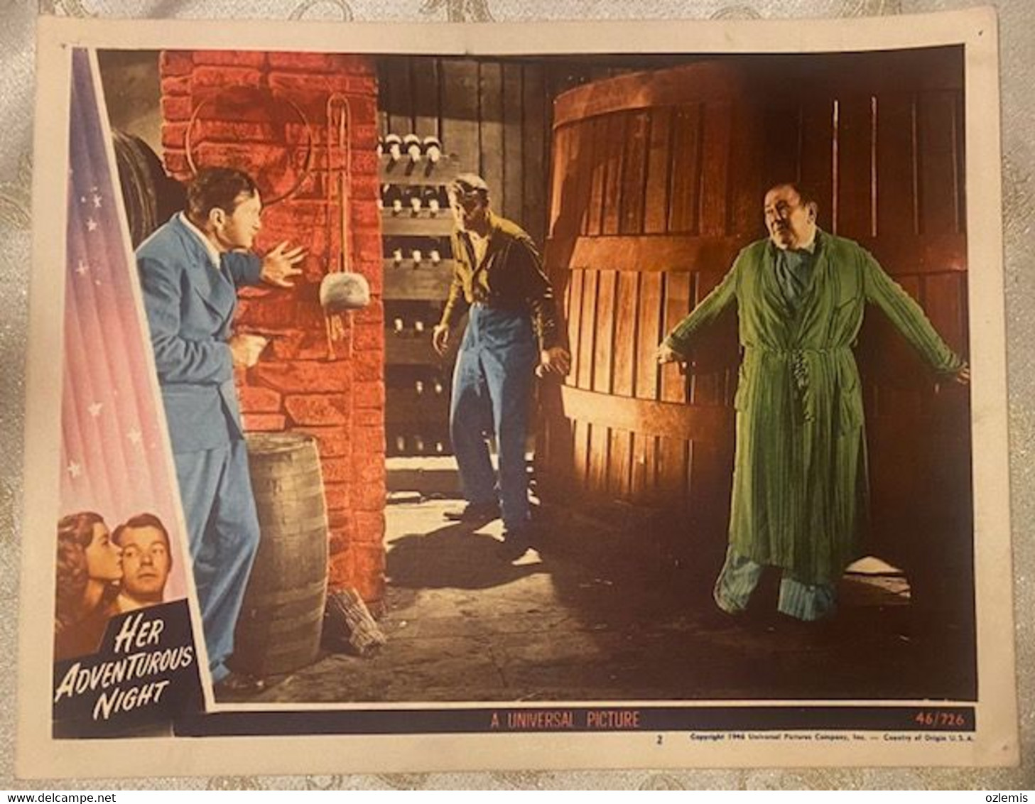 HER ADVENTUROUS NIGHT  ,LOBBY CARD - Autographs