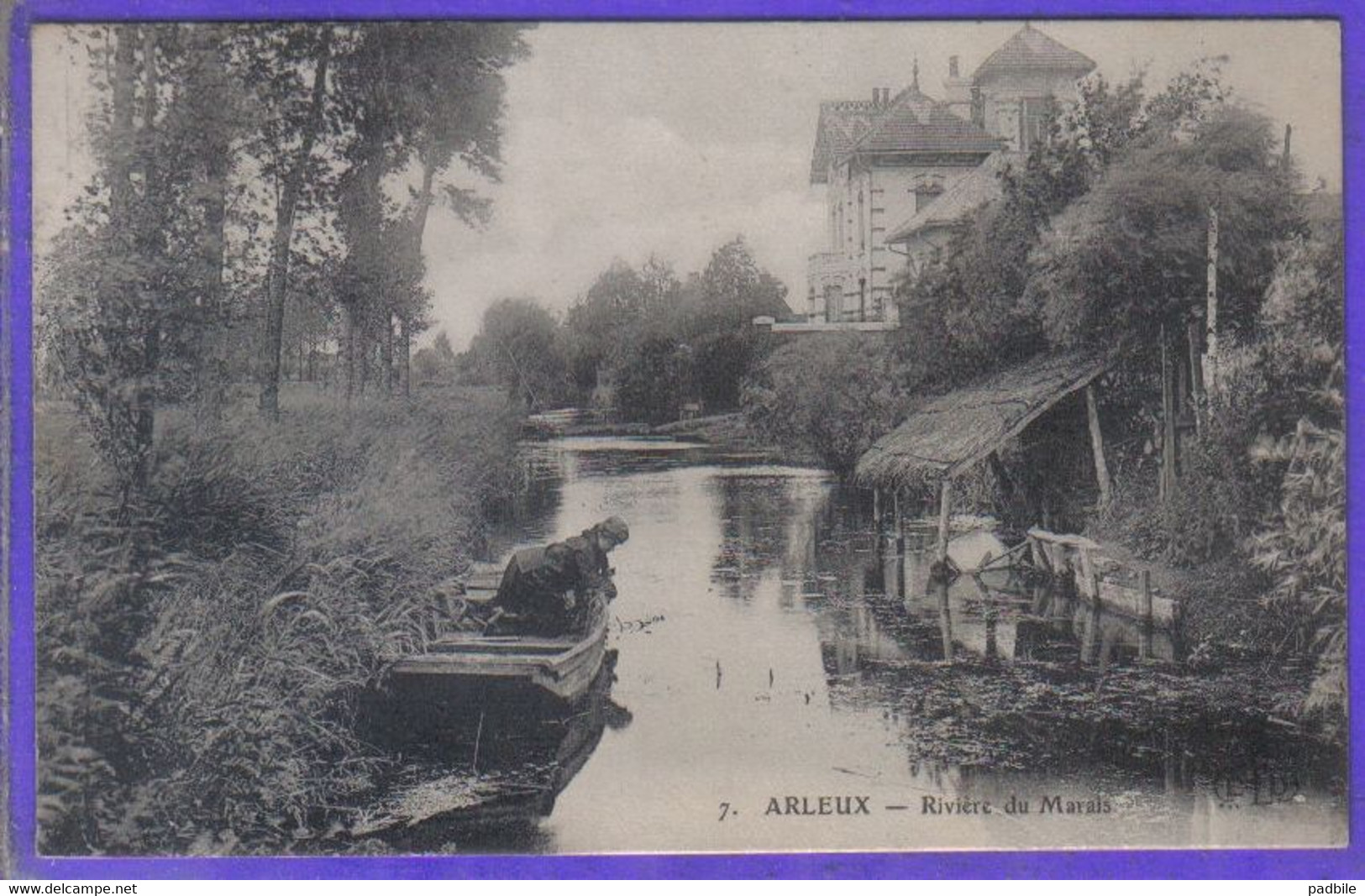 Carte Postale 59. Arleux  Rivière Du Marais  Très Beau Plan - Arleux