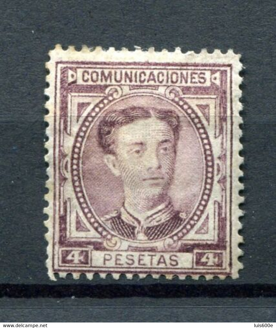 1876.ESPAÑA.EDIFIL 181*.NUEVO CON FIJASELLOS(MH).CATALOGO 110€ - Unused Stamps