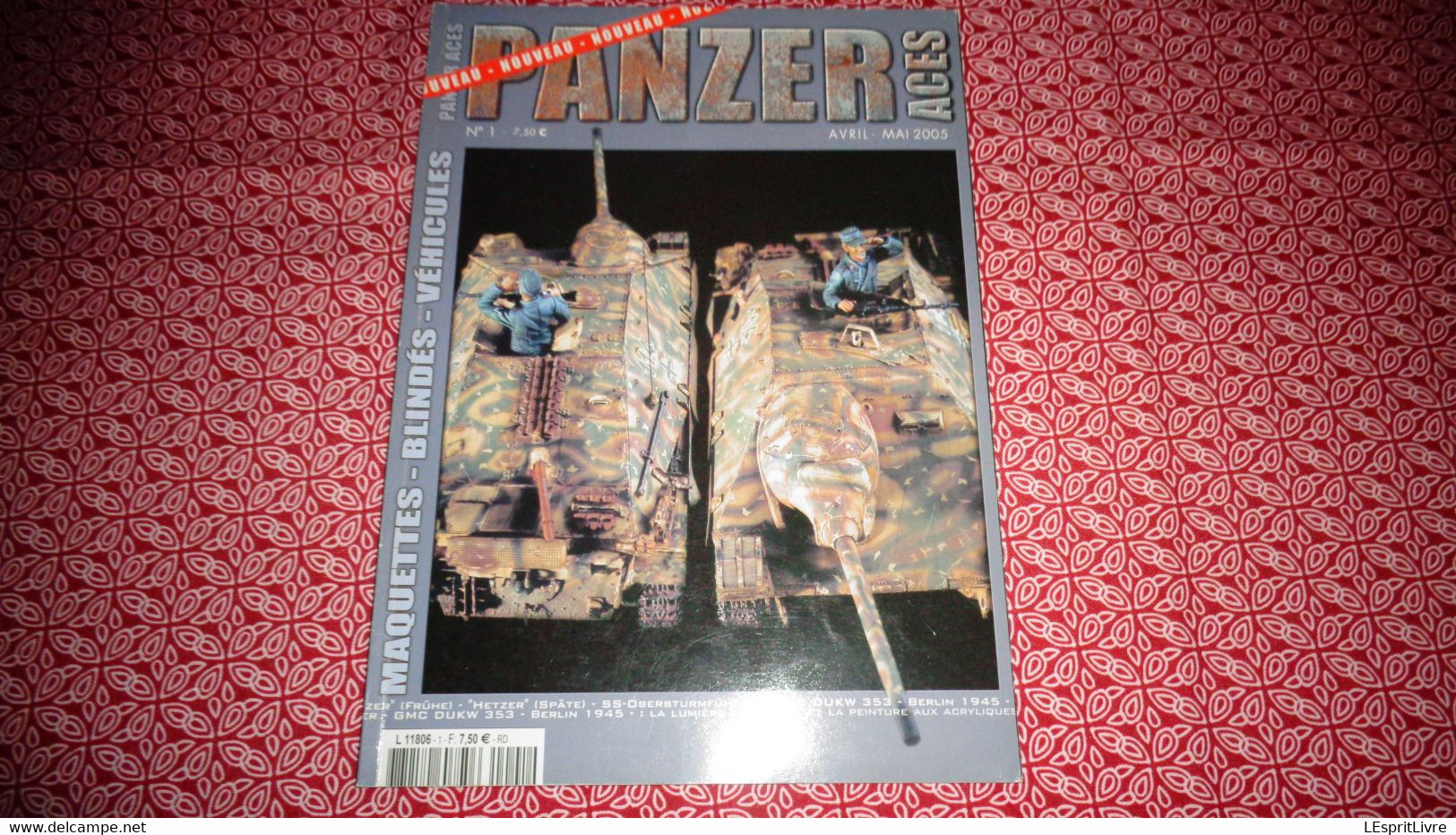 Magazine PANZER ACES N° 1 Guerre 40 45 Maquette Blindés Véhicules Modélisme Jeep Willys Tank Hetzer Berlin Jagdpanzer - Modélisme