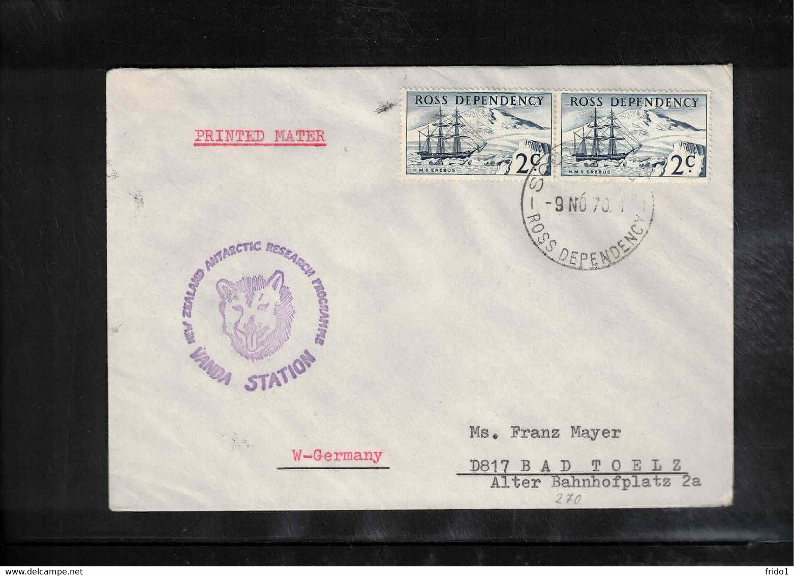 Ross Dependency 1970 Scott Base - Vanda Station Interesting Letter - Lettres & Documents