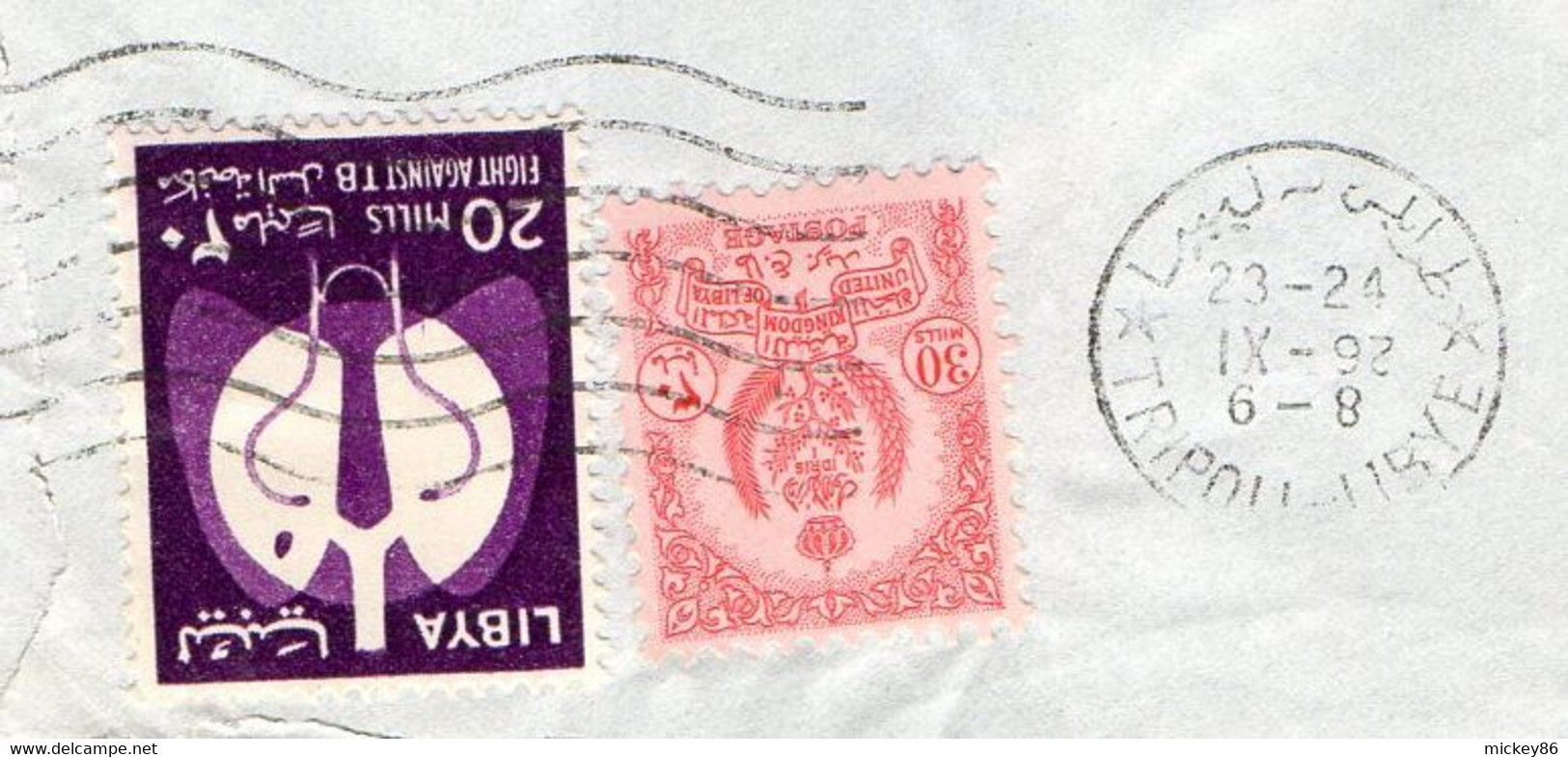 LIBYE - ???? -- Lettre TRIPOLI  Pour NANTERRE -92 (France)..timbres Sur Lettre.cachet.lisible Date 1962 ????..voir Zoom - Libyen