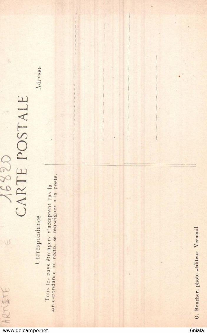 16820 ALPONNE L'HOMME  CANON   Artiste Spectacle  Phénomène De Foire Cirque  ( 2 Scans) - Circus