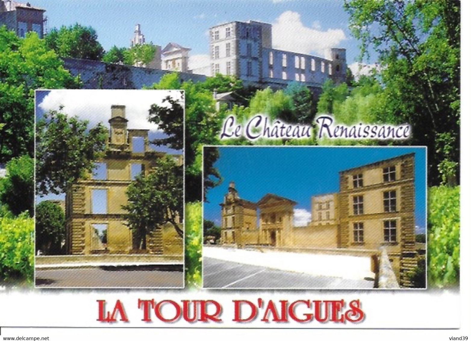 La Tour D'AIgues. -  Les Ruines Du Château Renaissance Dans Le Luberon. -  Non écrite - La Tour D'Aigues