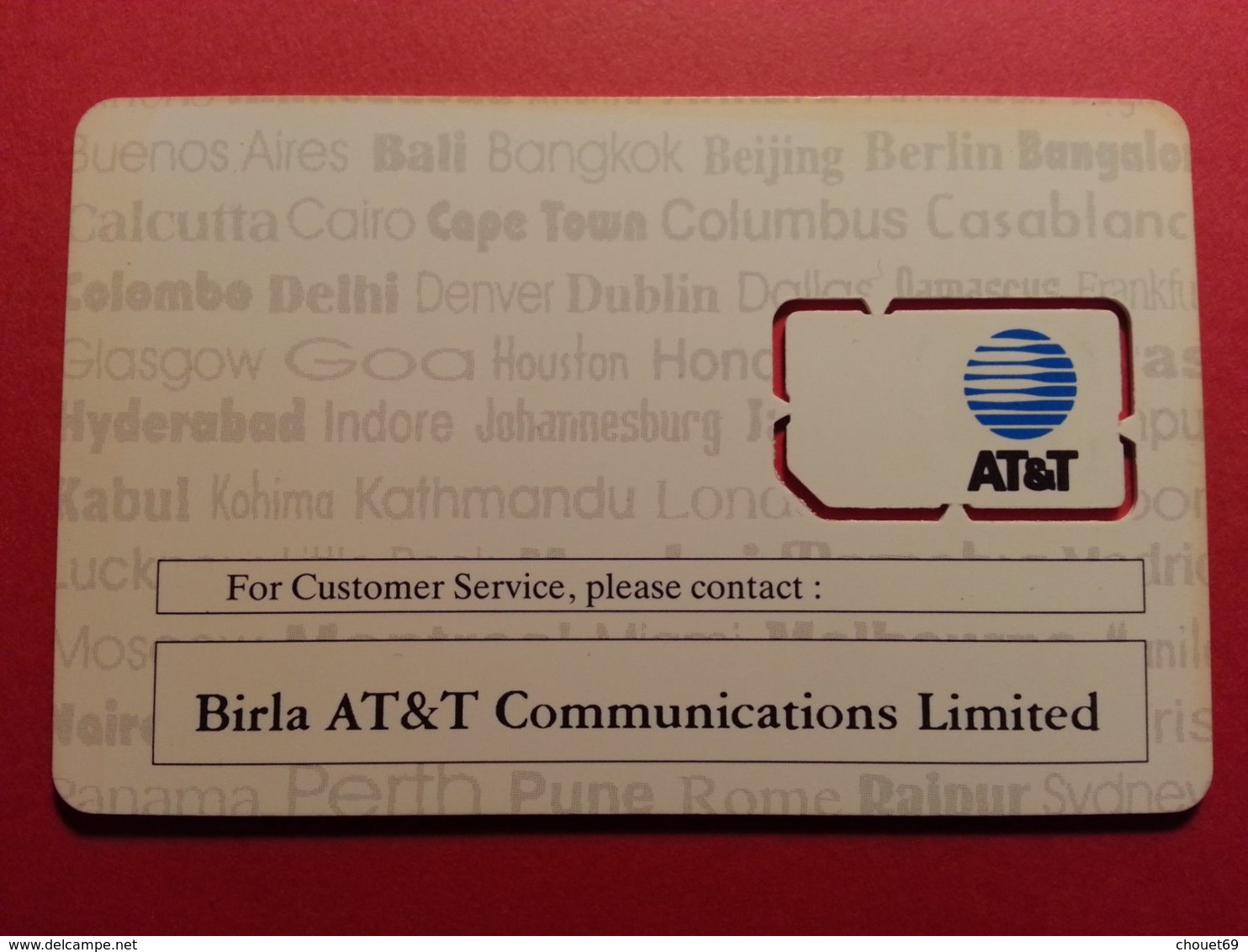 USA AT&T GSM SIM Birla  (D0415 - [2] Chip Cards