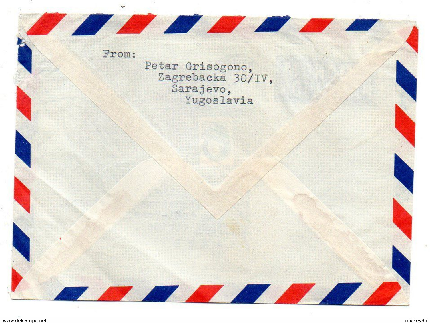 YOUGOSLAVIE-1966-- Lettre  SARAJEVO  Pour  NANTERRE-92 (France).....timbres Sur Lettre.... Cachet -- - Lettres & Documents