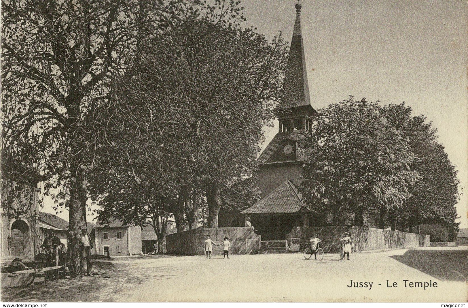 CPA - Jussy - Le Temple - Jussy