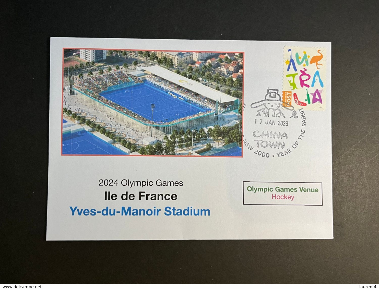 (4 N 39) Paris 2024 Olympic Games - Olympic Venues & Sport - Yves Du Manoir Stadium = Hockey (1 Cover) - Summer 2024: Paris