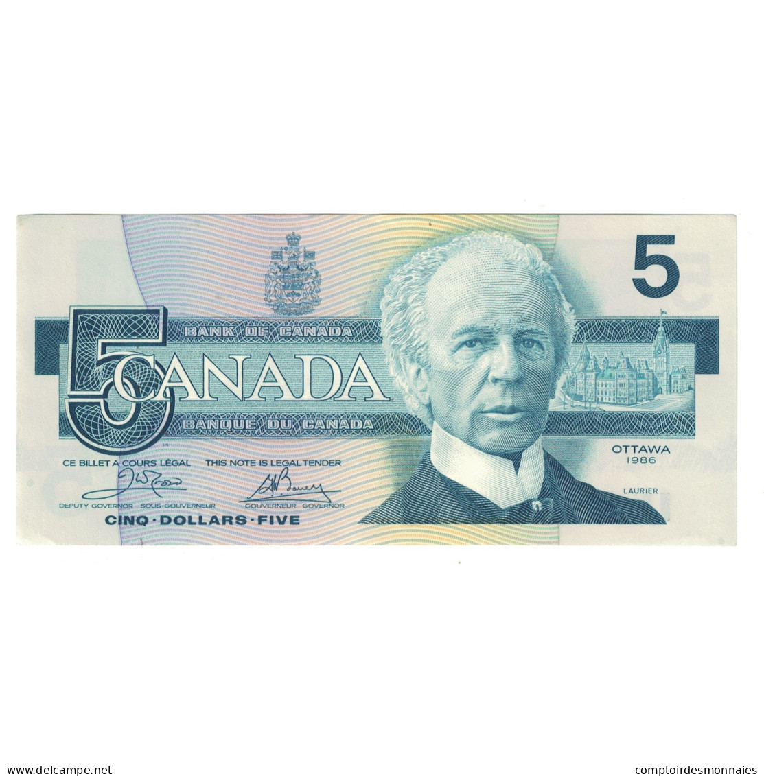 Billet, Canada, 5 Dollars, 1986, KM:95b, NEUF - Canada