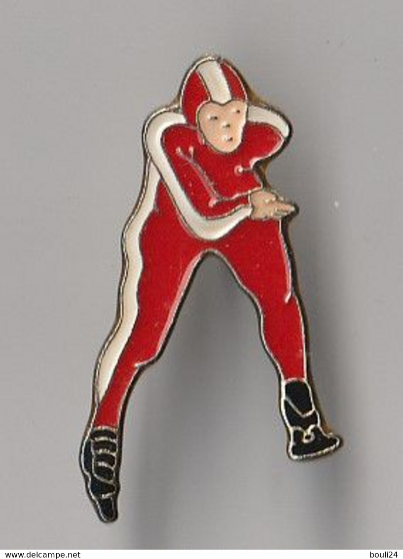 PIN'S  THEME SPORT DE GLACE  PATINAGE DE VITESSE - Kunstschaatsen