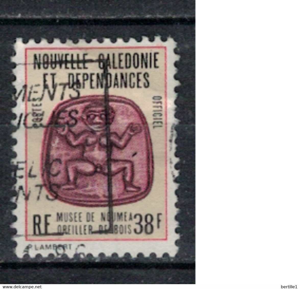 NOUVELLE CALEDONIE          N°  YVERT  SERVICE  37  OBLITERE     ( OB    05/ 41 ) - Dienstzegels