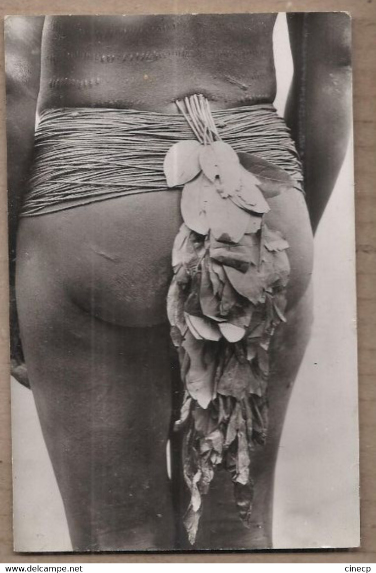 CPSM COTE D'IVOIRE - Parure De Femme Bobo - TB PLAN Fesses Avec Décoration De Fleurs Et Feuilles - Côte-d'Ivoire