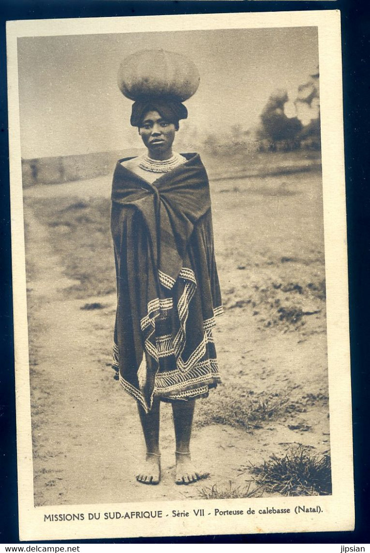 Cpa Afrique Du Sud -- Missions Du Sud Afrique -- Porteuse De Calebasse -- Natal   LANR11 - Afrique Du Sud