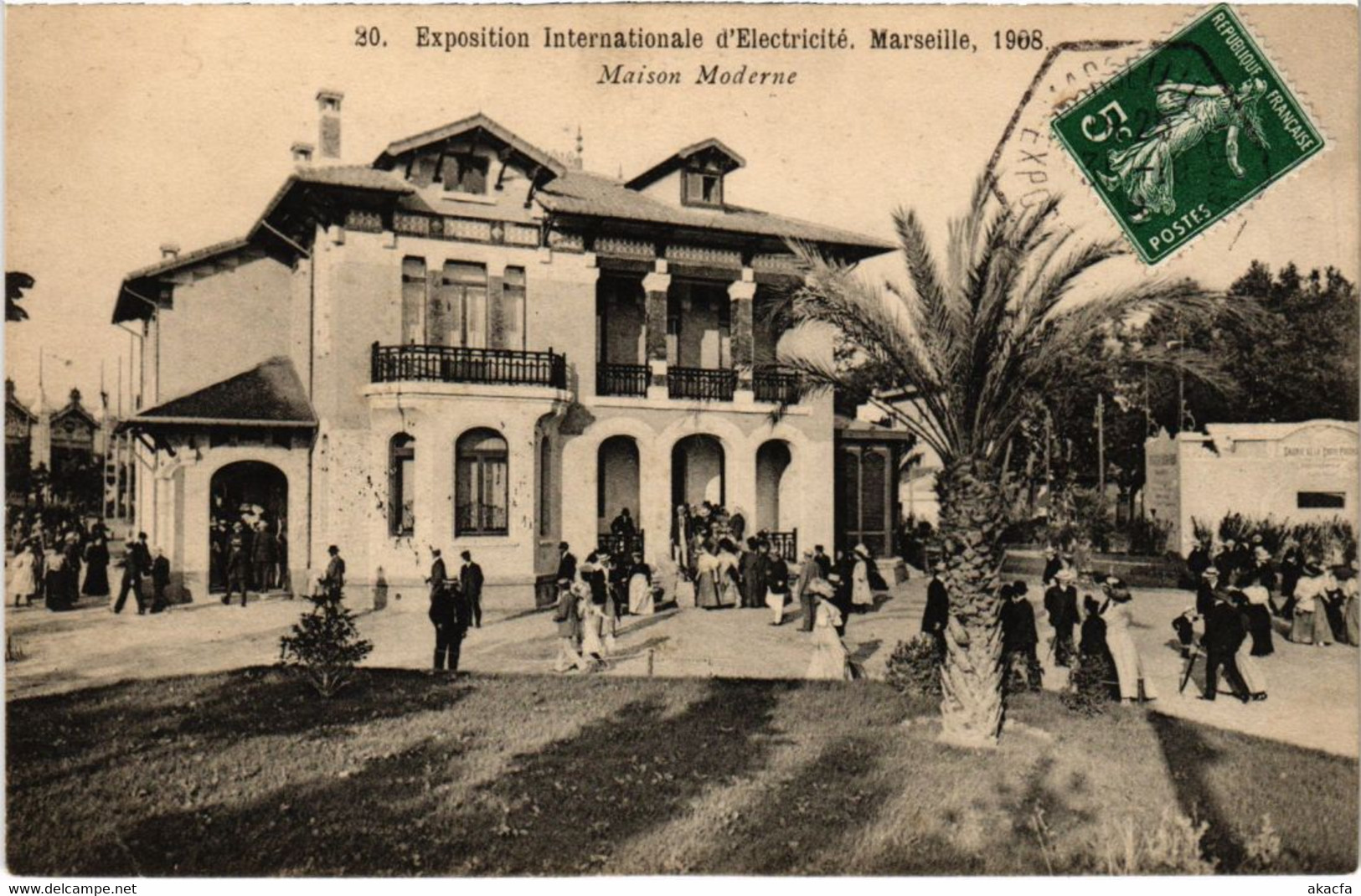 CPA EXPO D'Electricite MARSEILLE Maison Moderne (1272419) - Exposición Internacional De Electricidad 1908 Y Otras