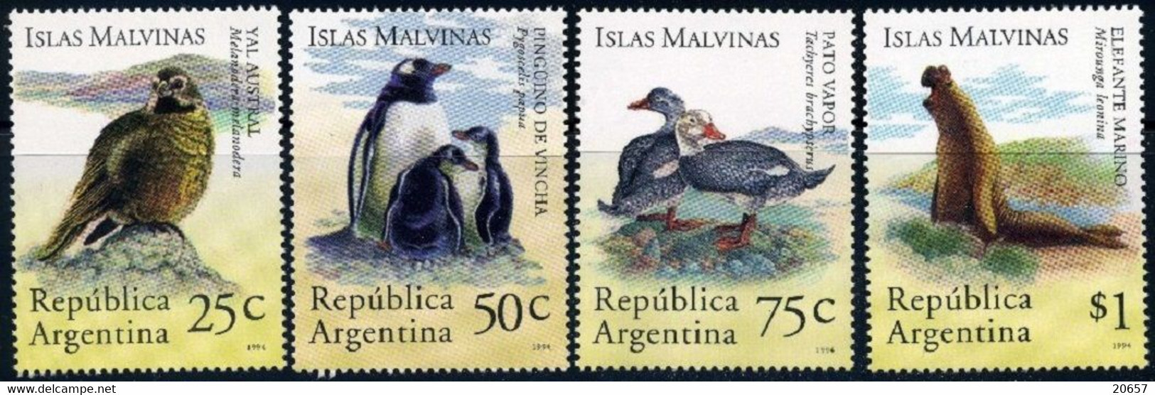 Argentine Argentina 1849/52 Oiseau, Pingouin, îles Malouines, éléphant De Mer - Faune Antarctique