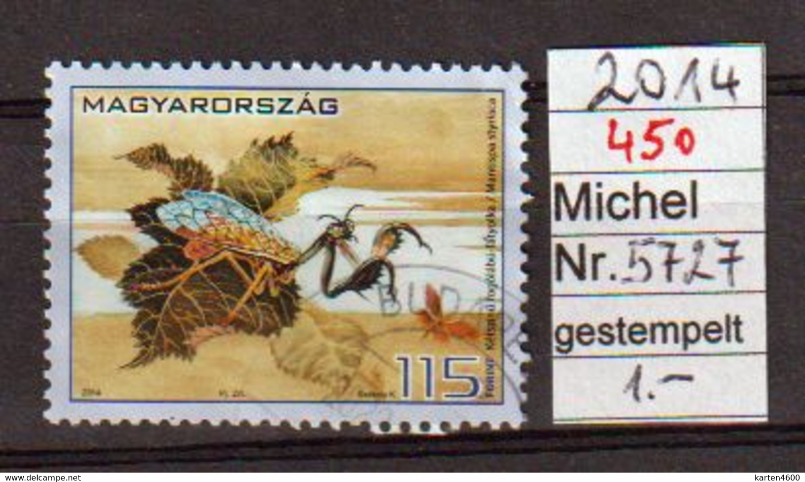 Fauna Insekten  2014  (450) - Used Stamps