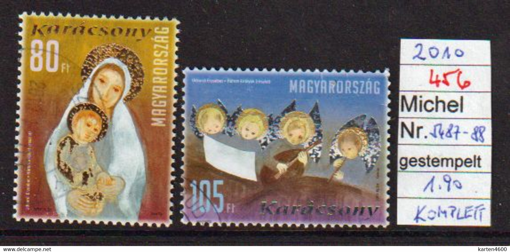 Weihnachten  2010  Komplett (456) - Used Stamps