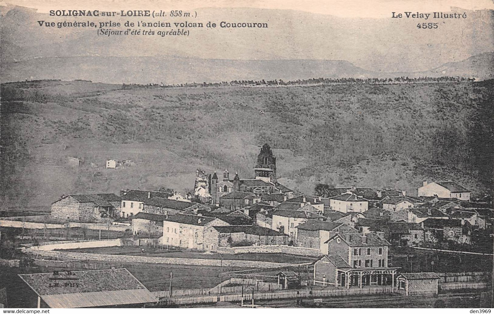 SOLIGNAC-sur-LOIRE (Haute-Loire) - Vue Générale Prise De L'ancien Volcan De Coucouron - Solignac Sur Loire