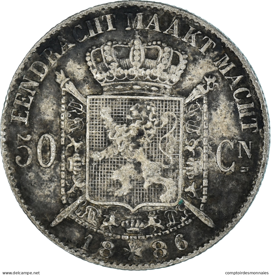 Monnaie, Belgique, 50 Centimes, 1886 - 50 Centimes
