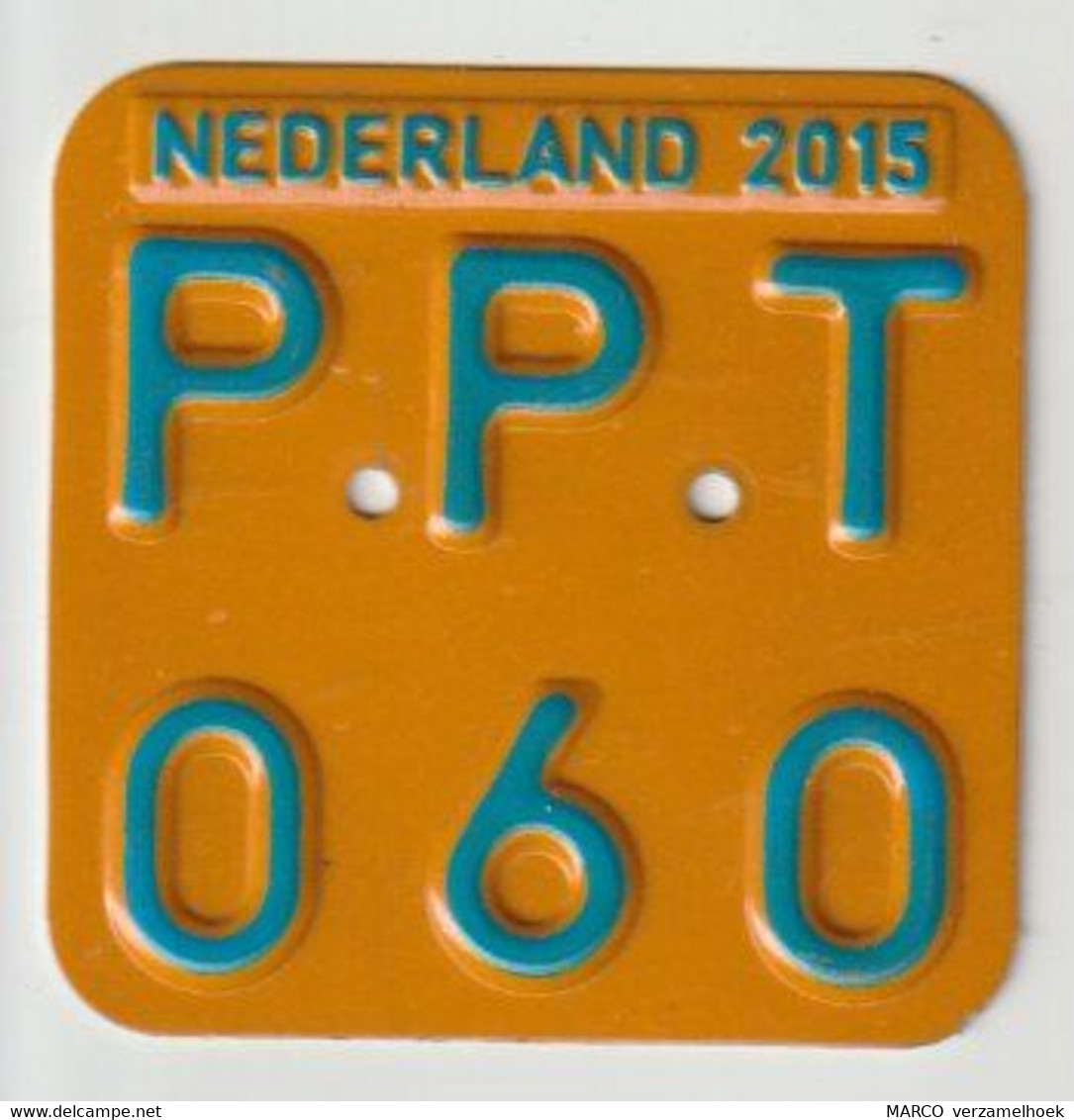 License Plate-nummerplaat-Nummernschild Moped-wheelchair Nederland-the Netherlands 2015 - Plaques D'immatriculation