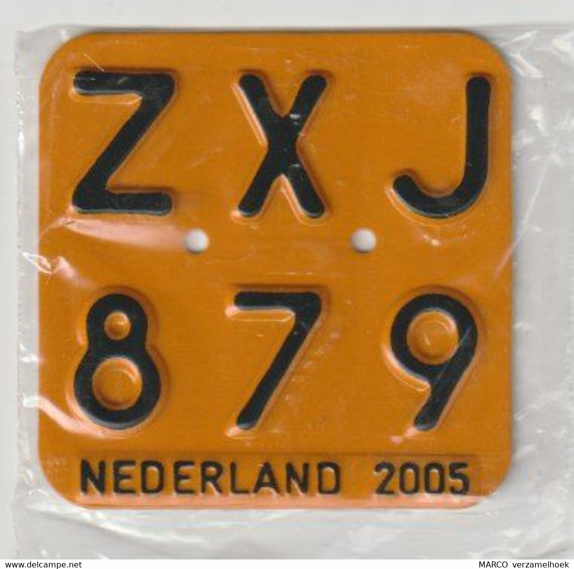 License Plate-nummerplaat-Nummernschild Moped-wheelchair Nederland-the Netherlands 2005 - Kennzeichen & Nummernschilder