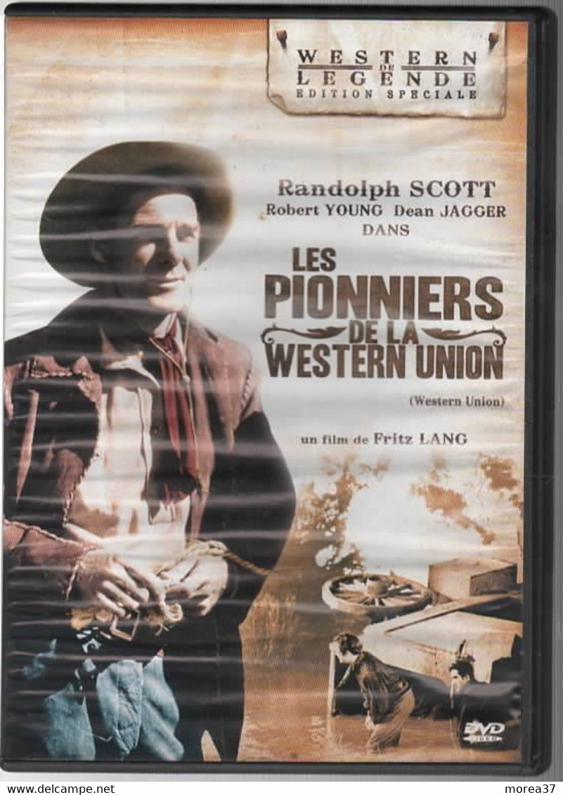 LES PIONNIERS DE LA WESTERN UNION     Avec RANDOLPH SCOTT   C35 - Western / Cowboy