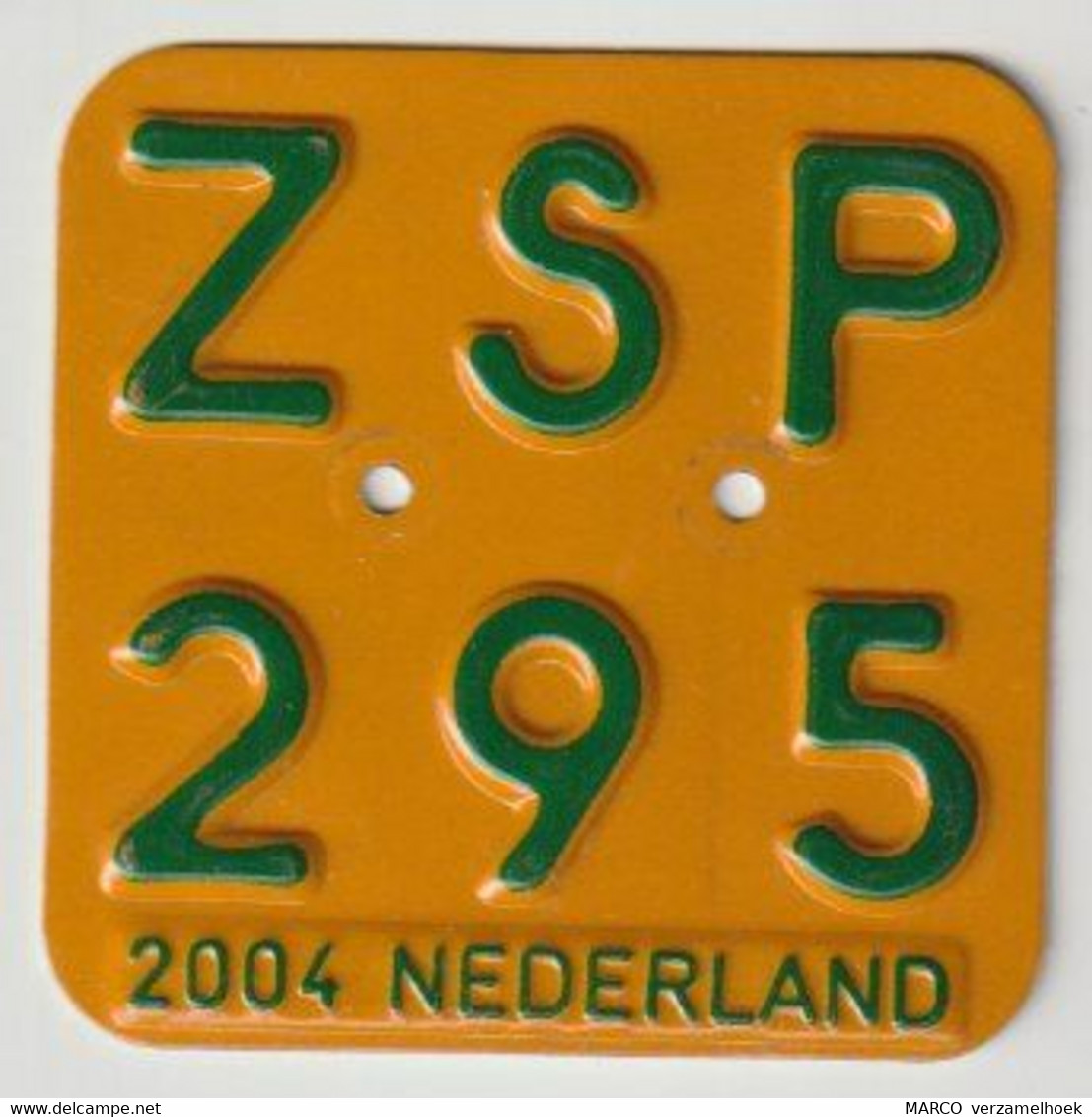 License Plate-nummerplaat-Nummernschild Moped-wheelchair Nederland-the Netherlands 2004 - Kennzeichen & Nummernschilder