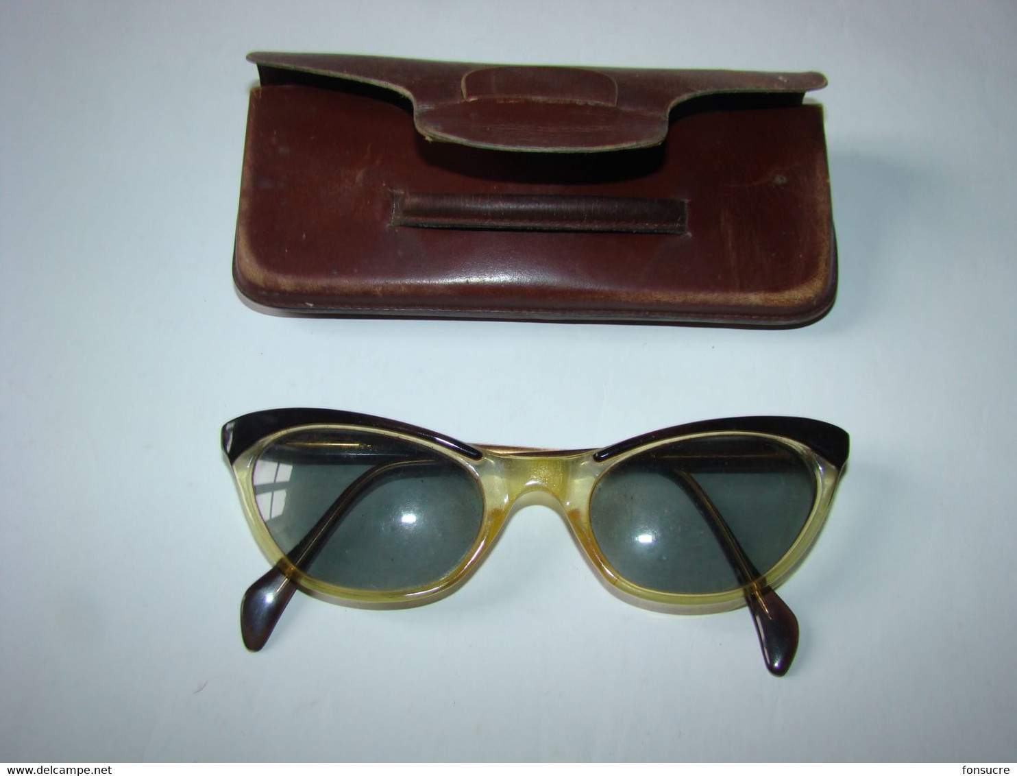 Ancienne Lunette Avec étui Opticien FABER à Paris - Lunettes