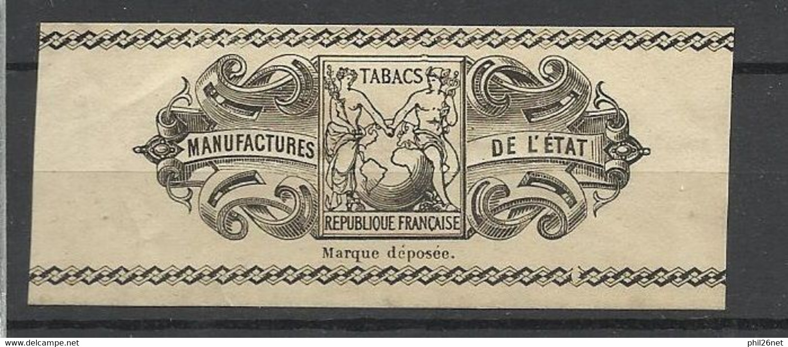 France Fiscal Bande  Manufactures De Tabacs De L''Etat Neuf   ( * )   B/TB    Voir  Scans    Soldé   ! ! ! - Covers & Documents