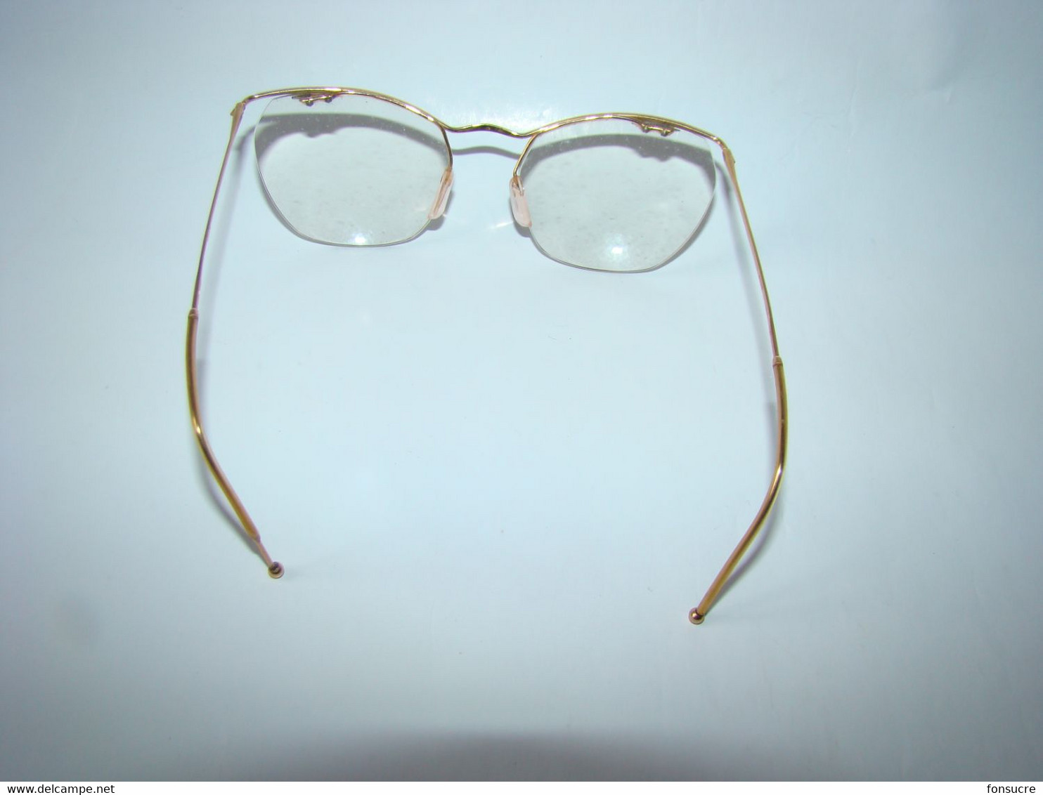 Ancienne Lunette René DUPAYS Optique Opticien à Vichy Monture Fine Et Dorée + Boite étui - Brillen