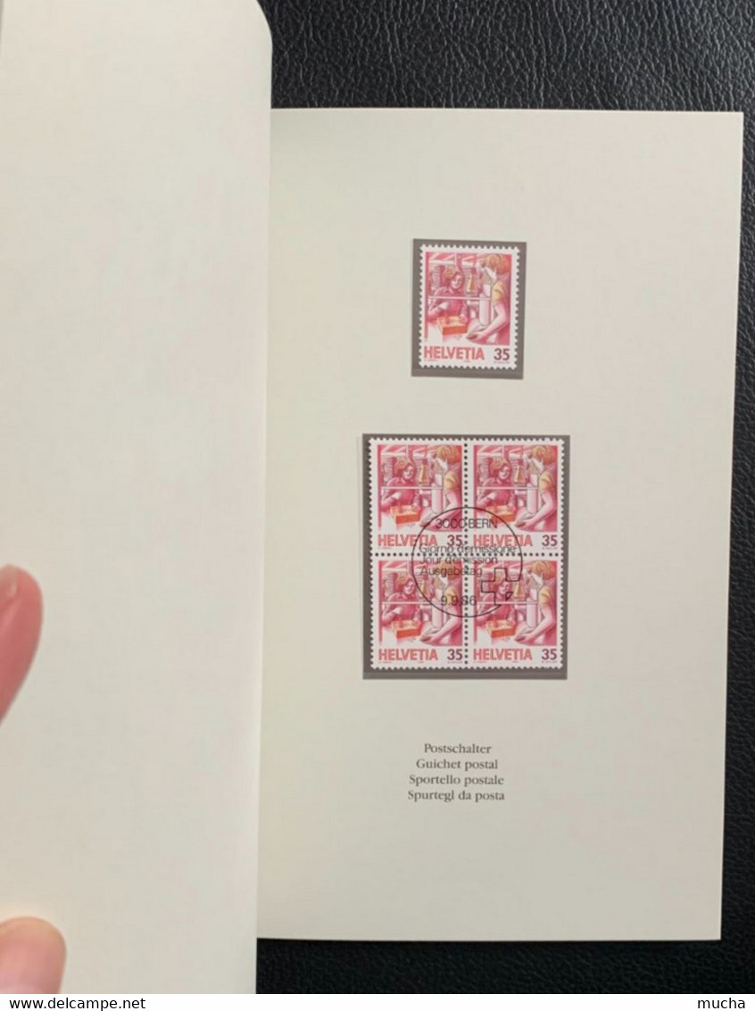 18693 -  Livret Direction des Postes Série ordinaire 1986 -1987 Bloc de 4 FDC et timbre seul **