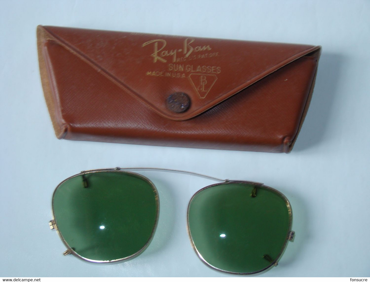 Ancienne Lunette Surlunette De Soleil RAY-BAN Bausch & Lomb Sunglasses Made In USA - Lunettes