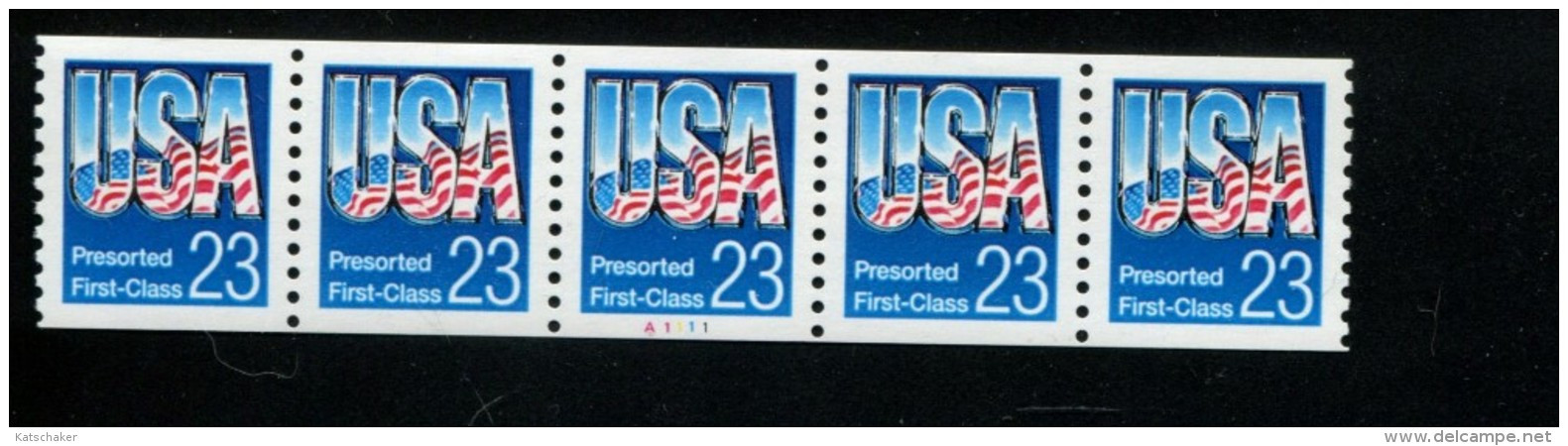 397856699  1991 (XX) SCOTT 2606 PCN A1111 POSTFRIS MINTNEVER HINGED - FLAG - Roulettes (Numéros De Planches)