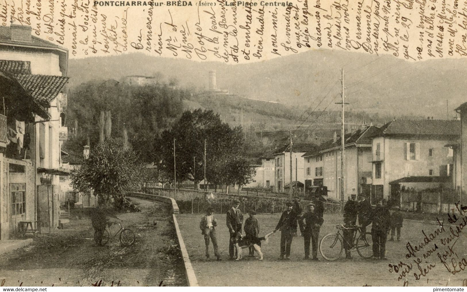 PONTCHARRA SUR BREDA LA PLACE CENTRALE 1904 - Pontcharra