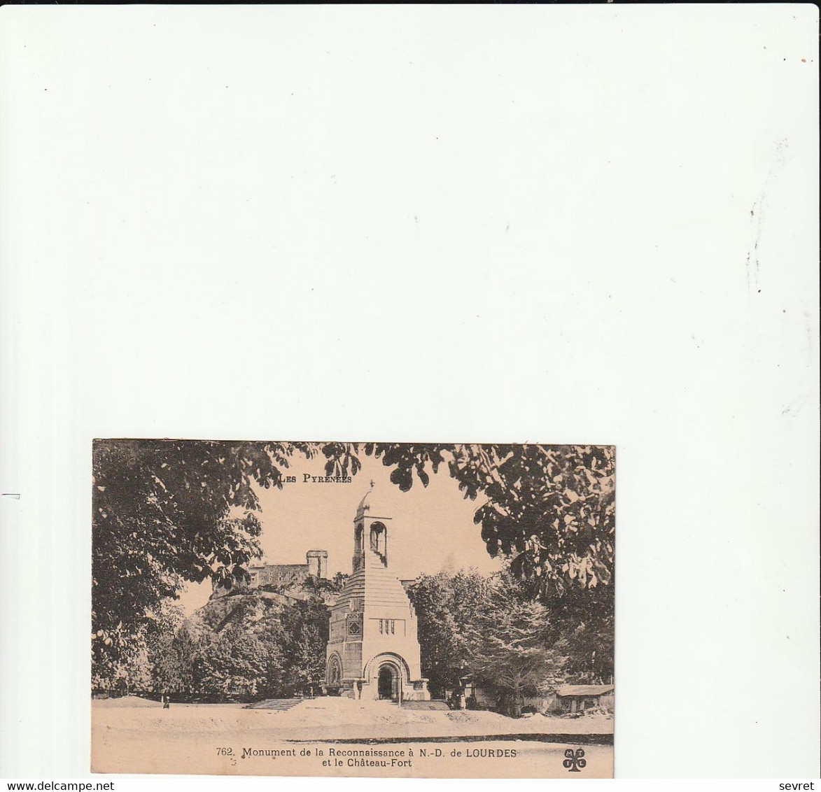 LOURDES. - Monument De La Reconnaissance à N.-D. De LOURDES Et Le Chateau-Fort - Heilige Stätte