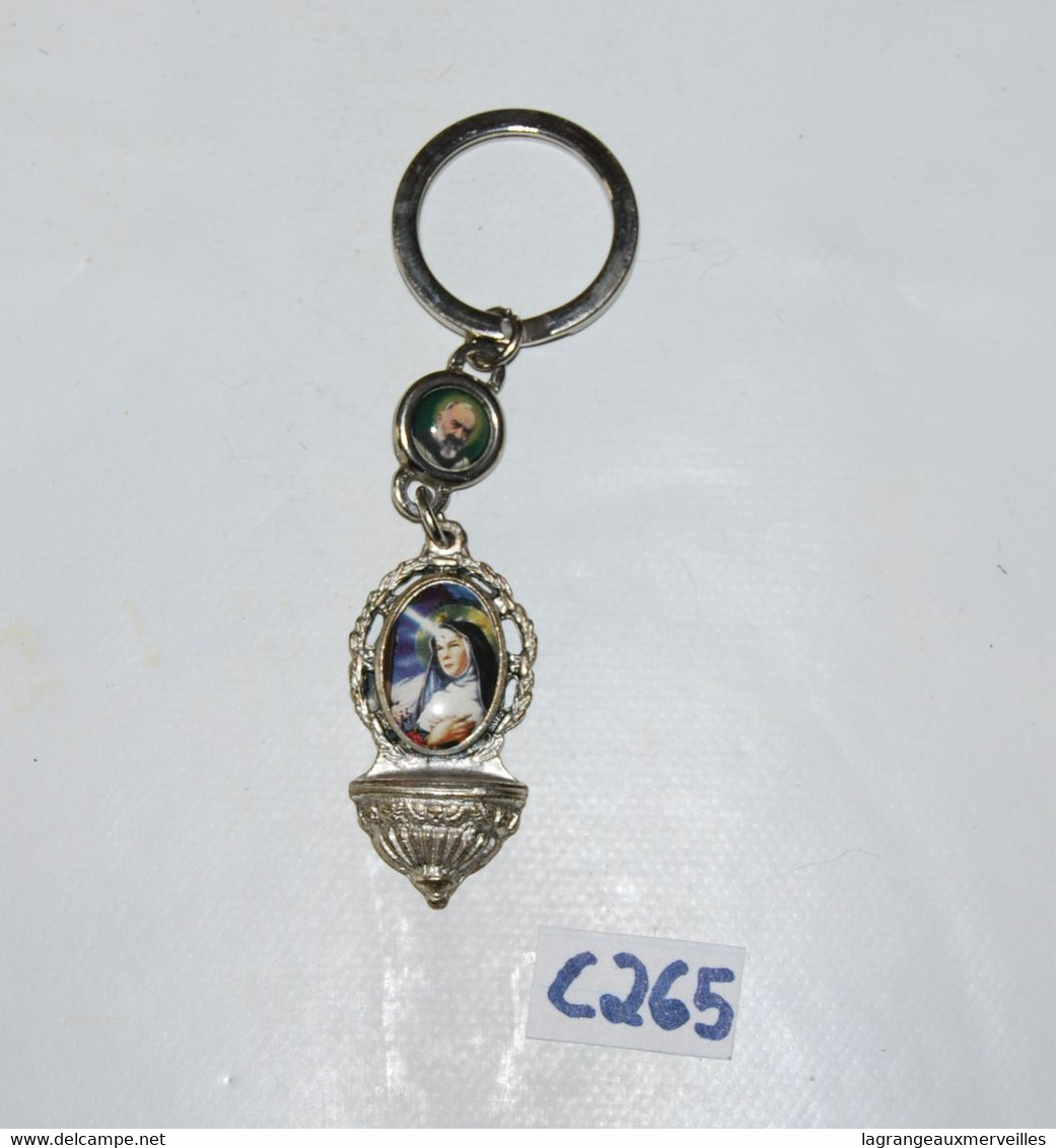 C265 Ancien Collier Moderniste - Rare Design Vintage - Pendentif Bénitier - Religieux - Pendants