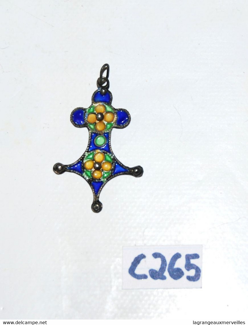 C265 Ancien Collier Moderniste - Rare Design Vintage - Style Oriental - Hangers