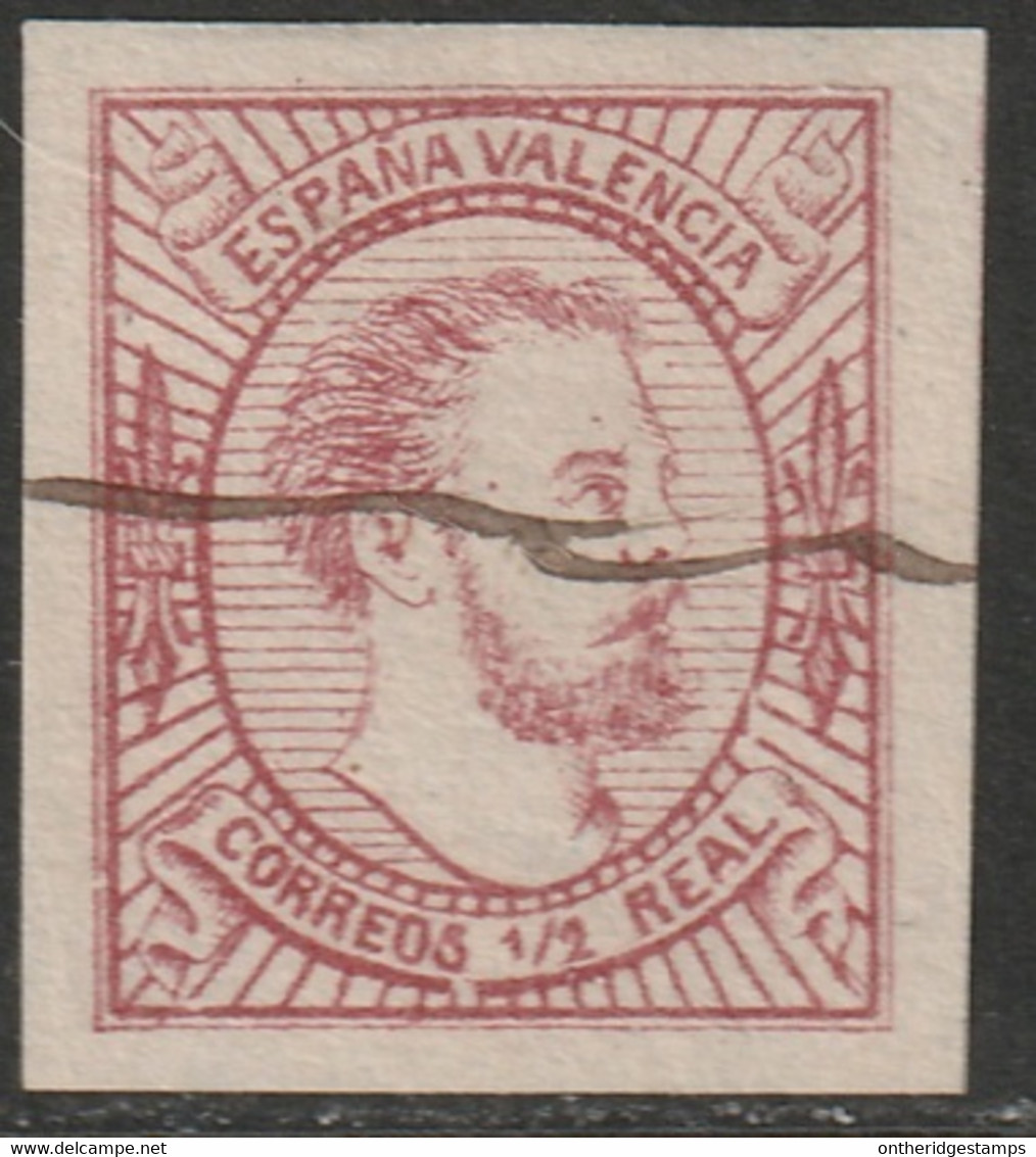 Spain 1874 Sc X5 Espana Ed 159A Carlist Used Pen Cancel Type II - Carlisten